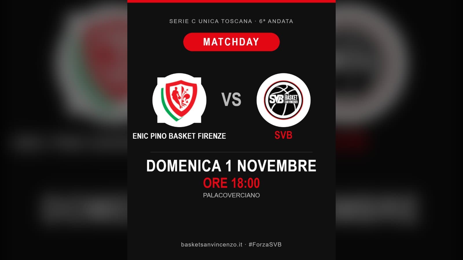 ENIC PINO BASKET FIRENZE – SVB: TRASFERTA AL PALACOVERCIANO